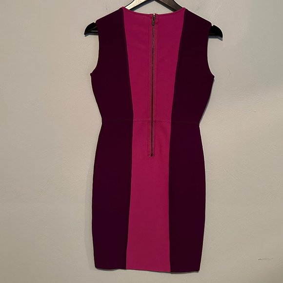 NWT BCBG MaxAzria Women's Aliza Sleeveless Slim Fit Block Colored Dress Size Med - Picture 10 of 16